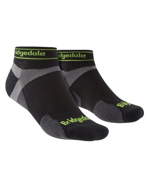 Bridgedale - Heren Hardlopen Ultralichte Merino Lage Sokken - Zwart