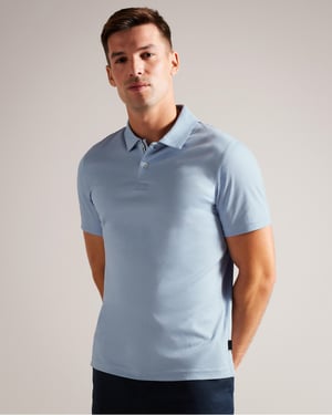 Ted Baker Zeiter Heren Korte Mouwen Slim Fit Zachte Touch Polo