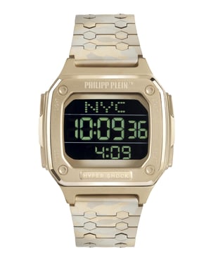 Philipp Plein Hyper $hock Heren Horloge Goudkleurig PWHAA1021