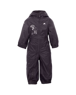 Trespass Waterdicht regenpak voor baby's van Unisex met druppelvormige voering (Donkergrijs)