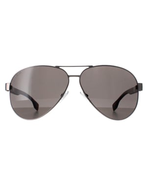 Hugo Boss BOSS 1560/O/S R81 mat ruthenium grijs bruin zonnebril