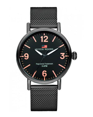 River Woods Delaware herenhorloge Zwart RW420035