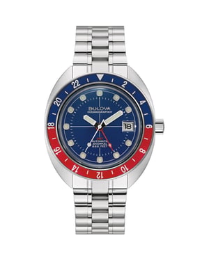 Bulova Oceanographer Heren Zilveren Horloge 96B405