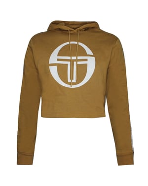 Sergio Tacchini Goran Hoodie Womens Cropped Sweatshirt Camel Trui 38072 499