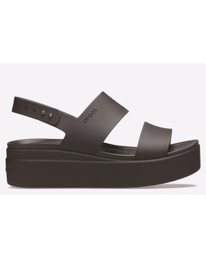 Crocs Brooklyn lage sleehak sandalen