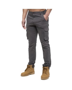 Enzo | Heren Cargo Broek - Grijs