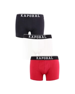 Kaporal herenboxershorts, verpakking van 3 stuks, logo op de voorkant