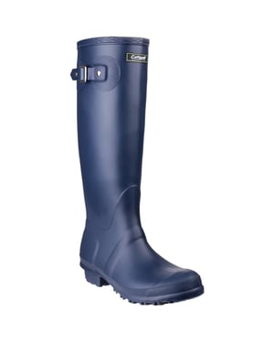 Cotswold Sandringham Buckle-Up Womens Wellington Boots (Marine)