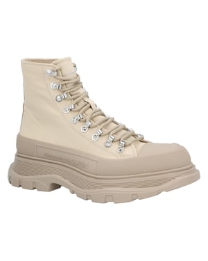 Alexander McQueen Tread Slick Boots 'Beige'