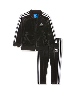 Adidas Velours Zwart Trainingspak