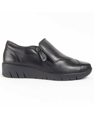 Purapiel mocassin Ailina2 Zwart