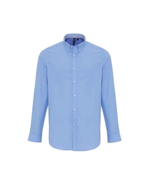 Premier Heren Stripe Oxford Overhemd (Oxford Blauw)