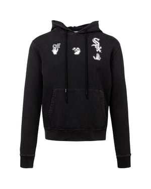 Gebroken witte X MLB Chicago White Sox slim-fit zwarte hoodie