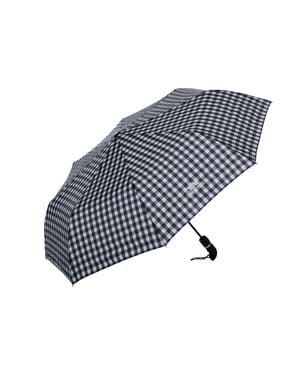 Trespass Dames Brolli Compact Paraplu (Zwarte cheque)