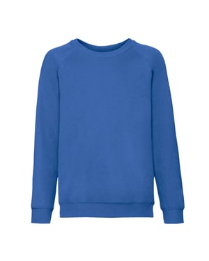 Fruit of the Loom Klassiek Raglan Sweatshirt voor kinderen/Kinderen (Koningsblauw)