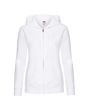 Fruit of the Loom Dames/Dames Premium Sweat Hoodie (Wit)
