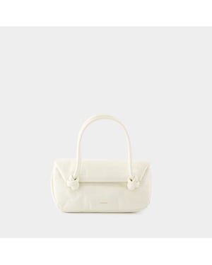 Knot Sm Schoudertas - Jil Sander - Leer - Beige