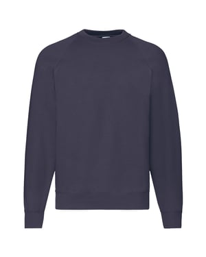 Fruit of the Loom Heren Klassiek 80/20 Raglan Sweatshirt (Deep Navy)