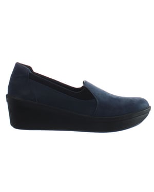 Clarks Step Rose Moon Dames Navy Wedges