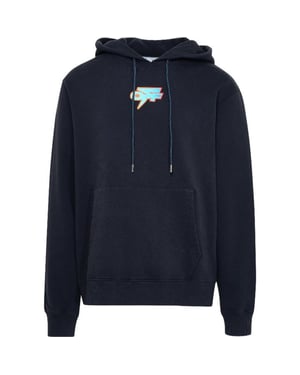 Jersey de corte slim Marineblauer Kapuzen Degrade Thunder de Off-White