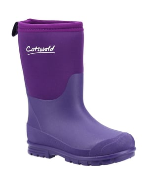 Cotswold Kinder/Kids Hilly Neopreen Wellington Laarzen (Paars)