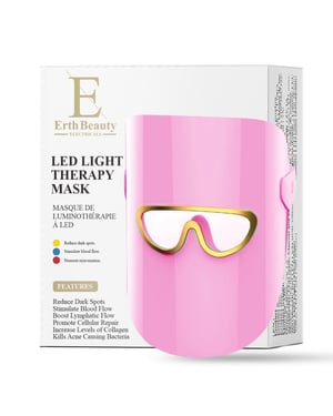 LED Lichttherapie Glow & Renew Masker - 3 Kleurmodi