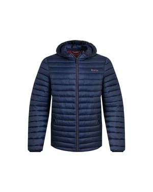 Weird Fish Heren Flete Lichtgewicht Douchebestendige Gewatteerde Jas (Marine)