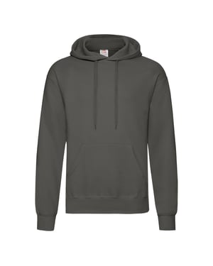 Fruit Of The Loom Heren Sweatshirt Met Capuchon / Hoodie (Licht Graphite)