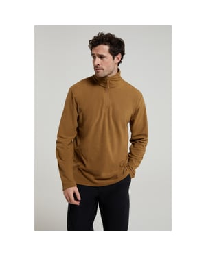 Mountain Warehouse Heren Camber II Half Zip Fleece Top (Mosterd)
