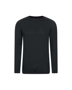 Mountain Warehouse Heren Vermont Base Layer Top (Zwart)