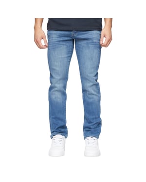 Crosshatch Heren Farrowed Stretch Jeans (Stone Wash)