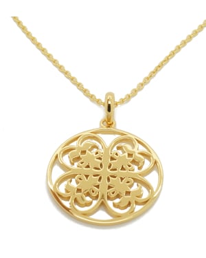 Orphelia Dames 925 Sterling Zilveren Ketting met Hanger - Goud ZH-6036/2