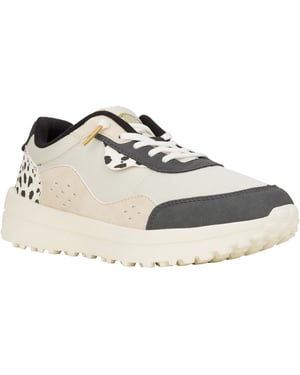 HEYDUDE Hayden Shine Polyester Damestrainers Ivoor/Multi
