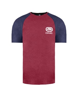 Ecko Unltd. Shadow Heren Burgundy T-Shirt