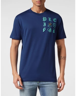 T-Shirt Ronde Hals Gothic Plein