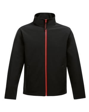 Regatta Opmerkelijk Heren Ablaze Afdrukbaar Softshell-jasje (Zwart/Klassiek Rood)