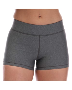 Under Armour HeatGear middelhoge short voor dames, grijs