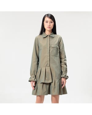 Safari-shirtjurk met lange mouwen
