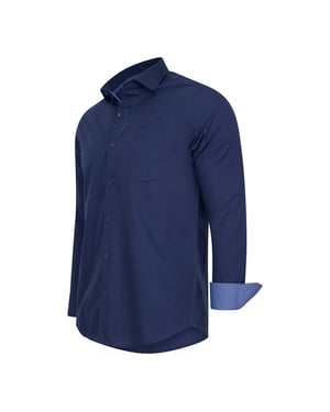 Cappuccino Italia Overhemden Overhemd Uni Blauw
