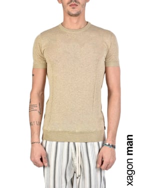 Xagon Man T-Shirt Mannen beige