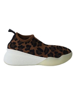 Stella McCartney Slip-On Sneakers in Luipaardprint Jacquard Brei