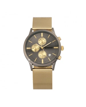 Breed Espinosa Chronograaf Horloge met Mesh-Armband en Datum