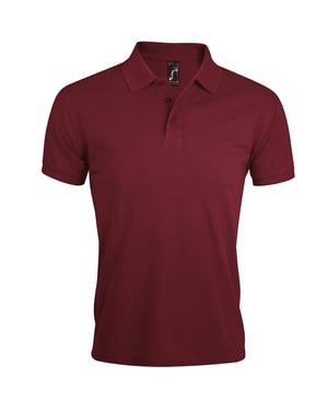 SOLS Heren Prime Pique Poloshirt met korte mouwen (Bourgondië)