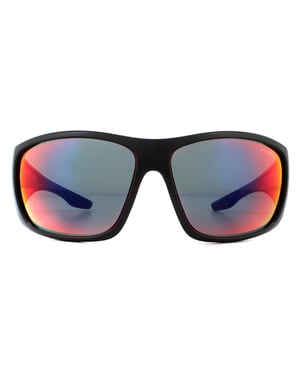 Prada sport zonnebril PS04VS 1BO9Q1 Black Dark Drey Blue Red Mirror