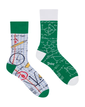 SPOX SOX - Heren & Dames Mismatched Grappige Sokken - Terug naar School - 2 Paar - Terug 2 School