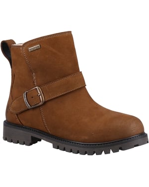 Hush Puppies Wakely Leren Dameslaarzen Tan