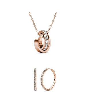 Chique Circle Hoop Sets - Oostenrijks kristal