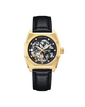 Heritor Automatic Elliott leren band horloge
