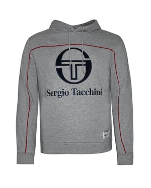 Sergio Tacchini Ground Hoodie Heren Pullover Sweater Grijs Trui 37865 915 X19A