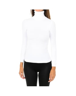 Nevada t-shirt met lange mouwen, hoge hals en elastische stof 210277 vrouw